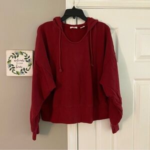 Levi’s Oversized Hoodie Sweatshirt Deep Red Women’s Medium